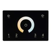 Панель встраиваемая Sens 028401 SMART-P81-MIX Black (230V, 4 зоны, 2.4G)