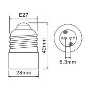 переходник 06476 с цоколя Е27 на MR16  LH27-MR16