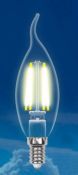 светодиодная лампа свеча на ветру Белый дневной  7,5W UL-00003296 LED-CW35-7,5W/NW/E14/CL GLA01TR AIR