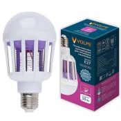 Лампа-ловушка светодиодная для летающих насекомых UL-00012747 LED-А75-10W-6500К-E27-FR-MKL 6500K+UV и UV