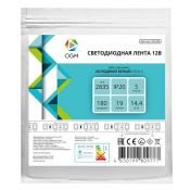 Светодиодная лента Белый 2835 12V 14.4W/m 180Led/метр LSE-264 Эконом 10мм IP20