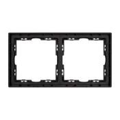 Рамка пластик 2 поста Arlight FRM-NOBE-SFPL-2-BK черная