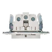 Штепсельная розетка встраиваемая IEK SKANDY 16А SK-R14-16-1-K01 SK-R06W с з/к и шторками безвинтовое крепление арктический белый