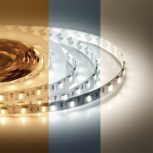 Светодиодная лента Белый-MIX 5050 12V 14.4W/m 60Led/метр 00-116 Стандарт 10мм IP20