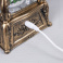 фигурка  светодиодная "Граммофон с ёлкой" 11х28х11 см, пластик, AА13х3, USB,  свечение тёплое белое