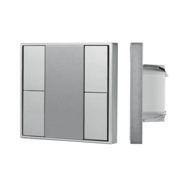 Панель Knob DALI-201-23-4K-D2-IN Silver (BUS, Frame) 048223