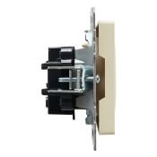Штепсельная розетка встраиваемая IEK BRITE 10А BR-R10-10-K10 РС10-1-0-БрК без з/к и шторками бежевый