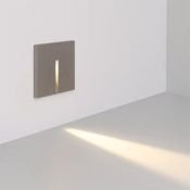 светильник  3W Белый теплый 050877 LT-TIE-S100 220V квадратный встраиваемый серый