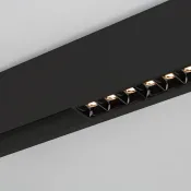 Магнитный трековый светильник 12W Белый дневной MAG-LASER-45-L320 15deg  24V на магнитный шинопровод черный 046525 DALI