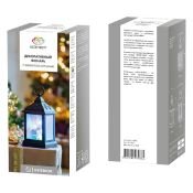 фигурка  светодиодная Декоративный фонарь RGB, 513-064, 10Led, 3хАAА, черный корпус, мерцание, IP20