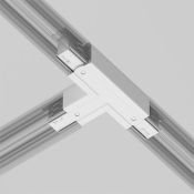 Коннектор Т-образный левый Trinity TRA005CT-31W-L белый
