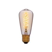 лампа ретро накаливания Vintage форма конус 60W 052-245 ST48 F5 CLEAR/E27 диммируемая лампа ретро накаливания Vintage форма конус 60W 052-245 ST48 F5 CLEAR/E27 диммируемая