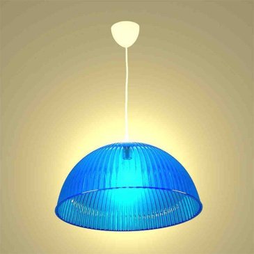 Подвесной светильник без лампы 16-27 1x15W E27 "Оулу" фигурный белый/синий