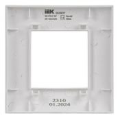 Рамка пластик 1 пост IEK SKANDY SK-M12-K01 SK-F01W арктический белый