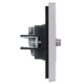 ТВ-розетка встраиваемая TV+SAT IEK FORTE&PIANO FP538 сталь FP-AF20-O-K46