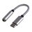 Переходник кабель гнездо Jack 3.5mm (f)- шт. USB Type-C 0.1м ПВХ белый Premium Zip-Lock c подвесом