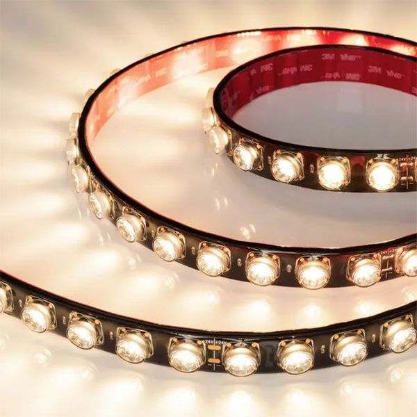 Светодиодная лента Белый теплый 2835 24V 21W/m 42Led/метр 049300 FLT-PS-A42-BLACK-23mm черная плата 15deg 3000K IP67