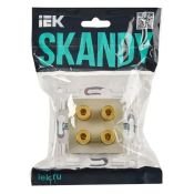 Розетка встраиваемая аудио IEK SKANDY SK-S40-K10 SK-A01B бежевый