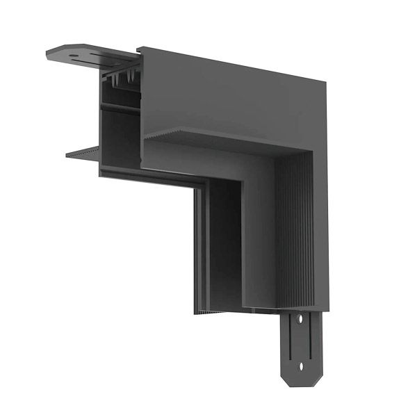 Соединитель для однофазного шинопровода SMART HIDE TR2118-BK встраиваемый угловой черный