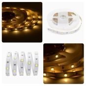 Светодиодная лента Белый теплый 5050 12V  7.2W/m 30Led/метр 00-37 Стандарт 10мм IP20