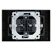Штепсельная розетка встраиваемая двойная IEK BRITE 16А BR-R24-16-K45-F РСш12-3-БрТБ с з/к и шторками в сборе бронза