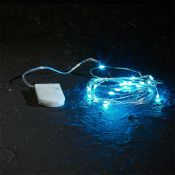 гирлянда НИТЬ на батарейках РОСА Бирюзовый 303-004 (3V, CR2032х2) 2.0м