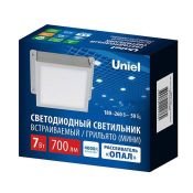 светильник   7W Белый дневной Грильято UL-00012839 ULP-1010-7W-4000K IP54 GRILYATO OPAL WHITE квадратный белый