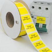 Наклейка прямоугольная NPP-22х17 Y для принтера RT200, RT230, желтый, 1400 шт. в упаковке
