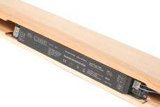 светильник  60W Белый теплый WOODEN W85-YASBEL-250  220V IP20 прямоугольный подвесной белый  ясень