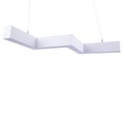 светильник  30W Белый дневной UL-00013518 ULO-K19A 30W-4000K-Z30-120 WHITE 220V IP40 линейный зигзагообразный подвесной белый