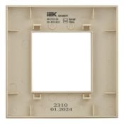 Рамка пластик 1 пост IEK SKANDY SK-M12-K10 SK-F01B бежевый
