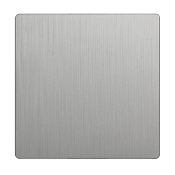 Клавиша для одноклавишного перекрестного выключателя  WERKEL WL09-SW-1G-C-CP / W1119009 серебряный рифленый