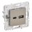Розетка встраиваемая USB IEK SKANDY A+C 3,1А SK-U22-D31-K50 SK-R14N металл никель