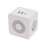 разветвитель -двойник "Куб" 16А с/з+2хUSB-A+USB Type-C с ночной подсветкой белый