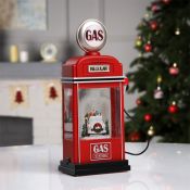 фигурка  светодиодная  «Бензоколонка», 11.5х28х7.5 см, пластик, USB, батарейки ААх3, свечение тёплое белое
