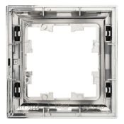 Рамка пластик 1 пост IEK BRITE BR-M12-12-2-K23 РУ-1-Бр хром/черный
