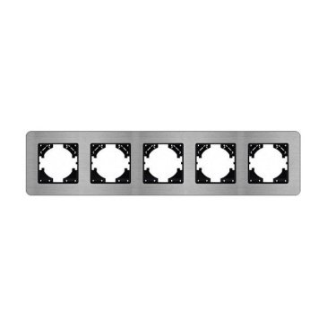 Рамка металлическая 5 постов Arlight AKIRY 049734 FRM-AKIRY-AL-5-SR серебристый