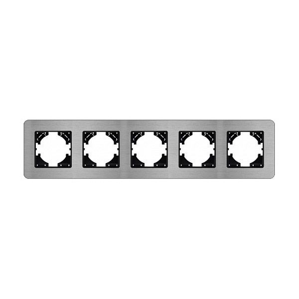 Рамка металлическая 5 постов Arlight AKIRY 049734 FRM-AKIRY-AL-5-SR серебристый