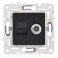 Розетка встраиваемая комбинированная IEK SKANDY SK-AK20-2-K02 SK-A15Bl TV+RJ45 кат.6 черный
