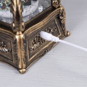 фигурка  светодиодная  «Телефон с Дедом Морозом», 13х26х11 см, пластик, USB, батарейки ААх3, свечение тёплое белое
