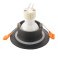 Встраиваемый светильник без лампы DENKIRS FACET DK3016-BK GU10 черный круглый IP65