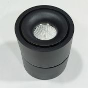 Накладной светильник  10W Белый теплый Luminosity ROTATE 220V дим. откидной поворотный круглый черный Уценка!