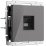 Розетка встраиваемая компьютерная  одиночная WERKEL Ethernet  RJ-45 W1181044 графит акрил