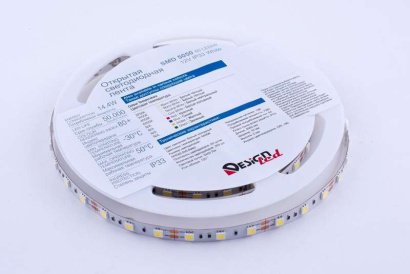 Светодиодная лента Белый 5060 12V 14.4W/m 60Led/метр 00-00000513 DSG 5050 W 60L-V12-IP33 LUX