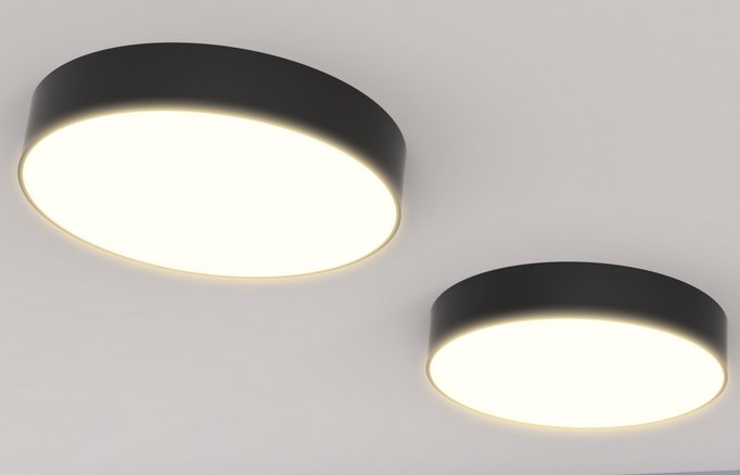 svetilnik 15w belyj teplyj round m black 220v dimmiruemyj cilindr nakladnoj chernyj