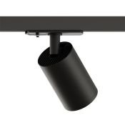 Трековый светильник однофазный  15W SOLID TUBE DK6201-BK под лампу GU5.3 IP20 на шинопровод черный