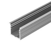 алюминиевый профиль с экраном ALU-POWER-W35-2000-F ANOD+FROST (2м) 015538