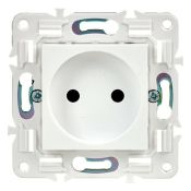 Штепсельная розетка встраиваемая IEK SKANDY 10А SK-R13-10-K01 SK-R01W без з/к с з/ш арктический белый
