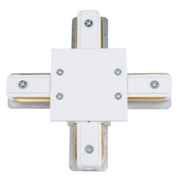 Соединитель для однофазного шинопровода Х-образный UL-00007383 UBX-Q123 R41 WHITE 1 POLYBAG Volpe