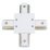 Соединитель для однофазного шинопровода Х-образный UL-00007383 UBX-Q123 R41 WHITE 1 POLYBAG Volpe